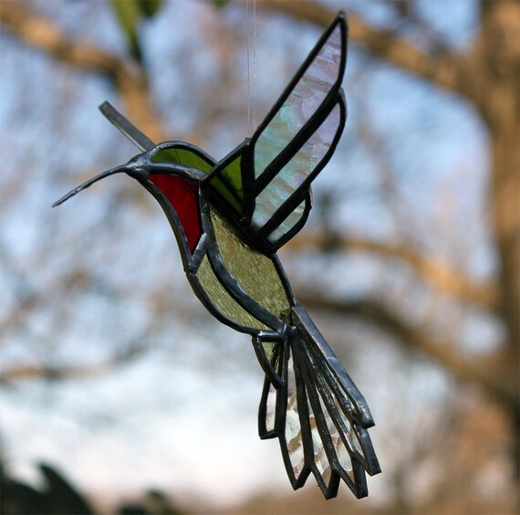 3D Hummingbird Stained Glass
