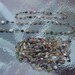 VINTAGE BEGGAR BEAD Necklace of assorted stones 24 inches long from India