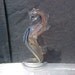 SEAHORSE Animal TOTEM Spirit PIPE hand blown Amber with Multi color Swirls fumed glass