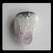 Drusy Geode Amethyst Pendant Bead,38x29x10mm,17.00g