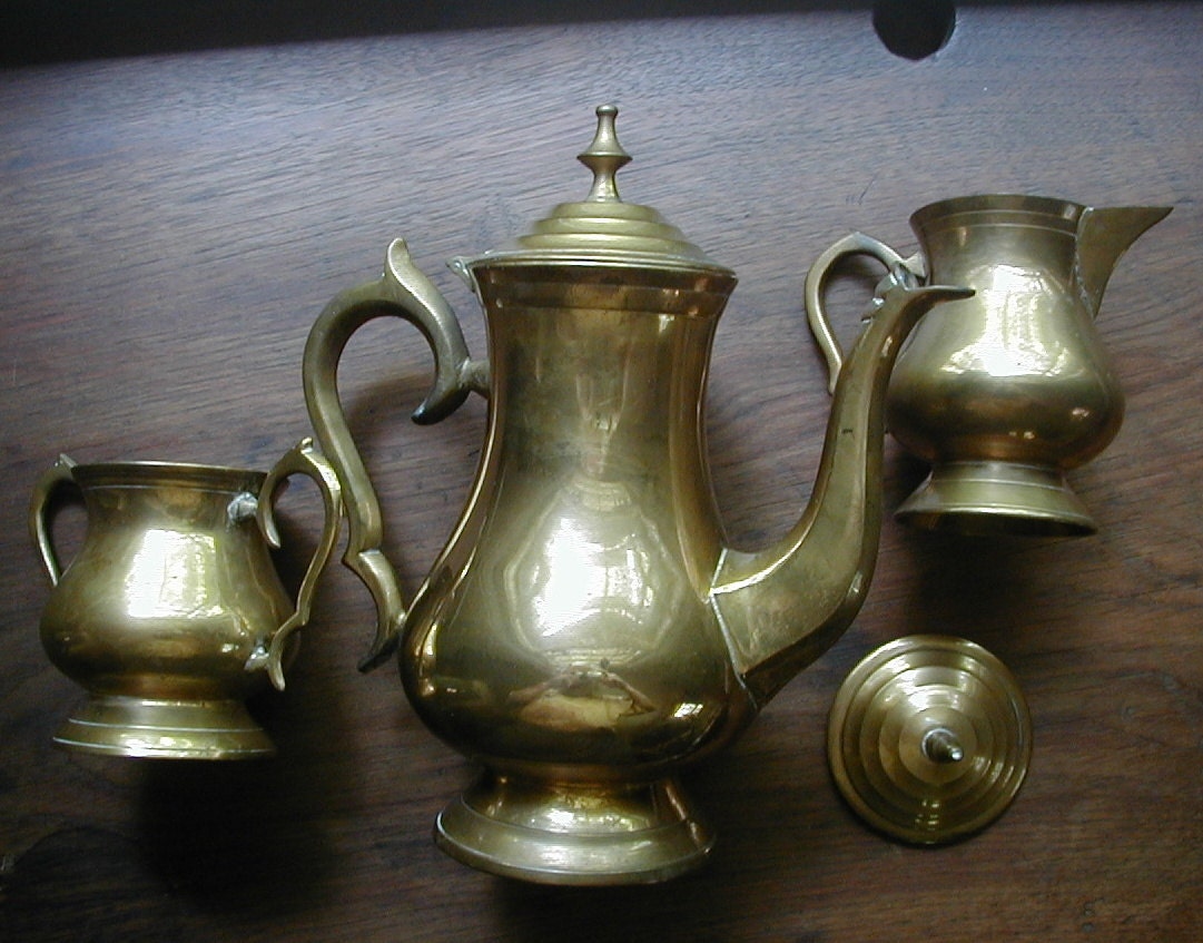Brass Coffee Serving Set Haute Juice