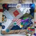 Baby Tag Quilt Toy, I Spy, Security Blanket-Eco Friendly, Upcycled, OOAK- Ready to Ship