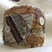 Fabric Bracelet Cuff- Eco Friendly Patchwork, Gypsy, Boho, Textile art, OOAK