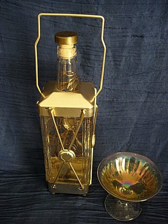 Swiss Harmony Musical Decanter & Carnival Wine Glass