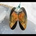 Multi-Color Picasso Jasper,Obsidian Intarsia Earring Bead,40x16x4mm,8.21g