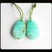Chrysoprase Earring Bead,22x14x4mm,4.28g