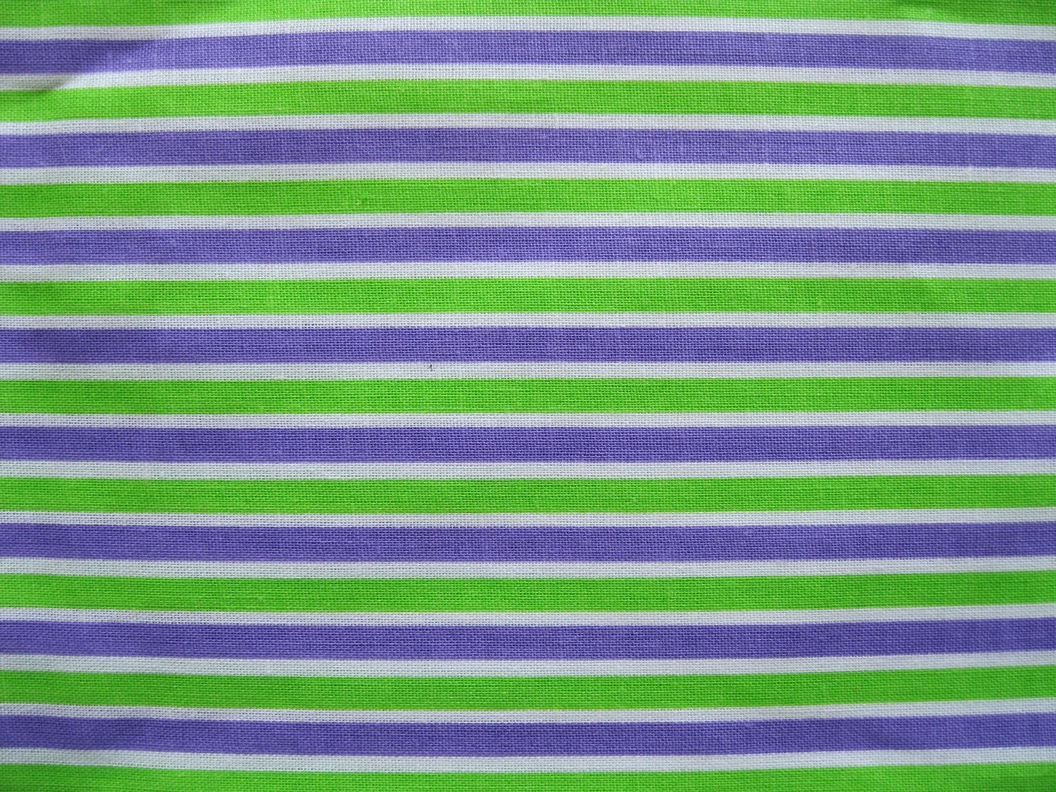 Purple and Green Striped Quilting Fabric 1 by LindaRaesTreasures