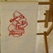 CLEARANCE SALE // 20% off - Flour sack Dishtowel - Redwork Dutch Girl