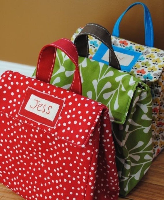 Personalized Insulated Lunch Bags WAY cuter than a Brown