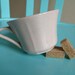 Vintage coffee cup , espresso, tea, hot chocolate, light pink, 1930s, French vintage housewares by ancienesthetique on etsy
