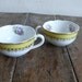 Antique cups , French, white and gold, coffee, tea, hot chocolate, french, Digoin, sarreguemines, white, French vintage