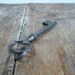 Antique skeleton key, french, metal, heavy, iron, supplies, mixed media, steampunk jewelry, antique, altered art, French