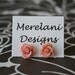 Dusty Rose Pink Roses . Studs . Earrings . Rose Studs Collection