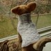 Dog Sweater Hand Knit Dove XSmall