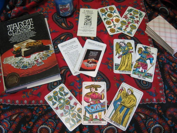 Vintage Tarot Classic Deck with Vintage Tarot by MysticEmporium