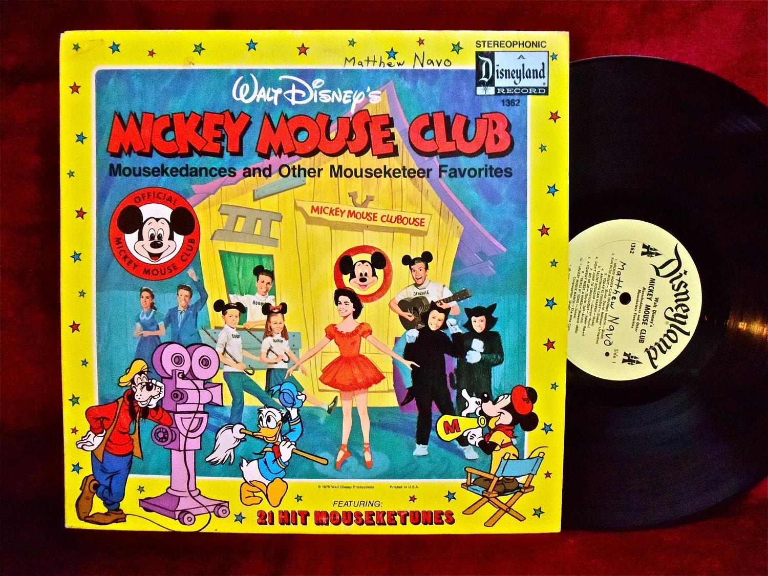 Walt Disney's MICKEY MOUSE CLUB 1974 Vintage by thevinylfrontier