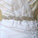 Sale 20% off. Bridal sparkly beaded crystal rhinestone wedding sash/belt. CRYSTAL WAVES