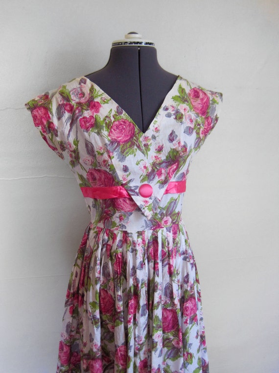 50s floral print