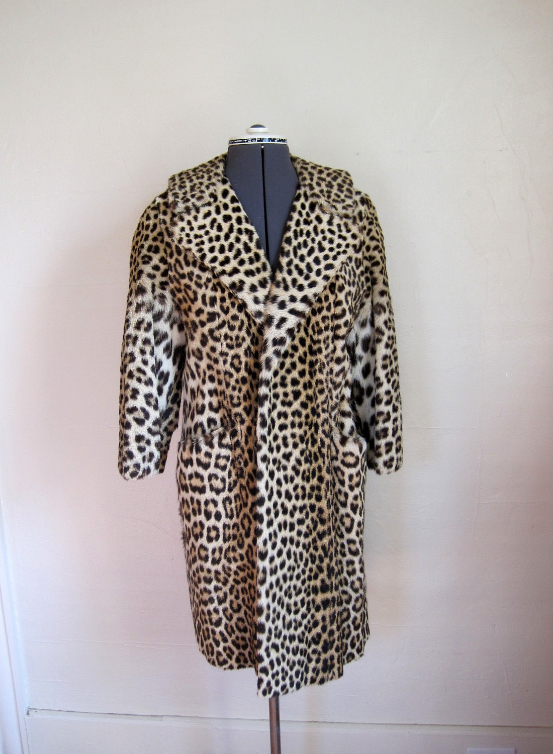 RESERVED FOR YOLIC217 Real Fur Leopard Coat by GuermantesVintage