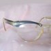 Cateye Frames // 50s Vintage Eyeglasses // Blue Moonglow // Rockabilly // No Shipping Charges