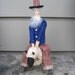 Uncle Sam on Sheep, Uncle Sam, July 4th, Patriotic, Americana-Reduced Price