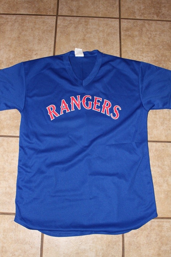 Vintage Texas Rangers Jersey Number 8 Baseball MLB Large