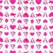 1 yard Cute Panda with heart printed Japanese fabric Lovely punch girls fabric