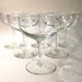 Set of Six Vintage Champagne Glasses