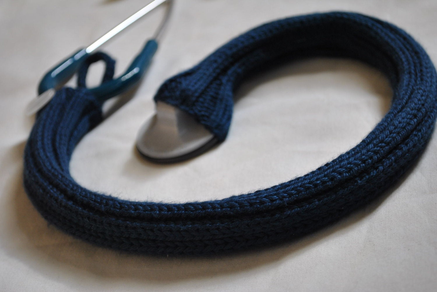 Custom Made Knitted Stethoscope Cover by empoweredlife on Etsy