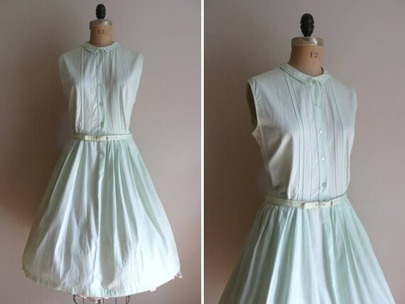 Vintage 1950s Avril Shirtwaist Summer Dress by CreatedAndCollected