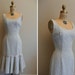 Vintage 1950s Dress Bead Mine Lee Jordan New York Wiggle Dress