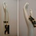 Reserved // vintage 1960s 1970s Florenza Necklace and Bracelet Enamel Modernist