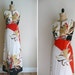 Vintage 1960s Hawaiian Dress Maxi Malihini Hawaii