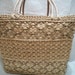 Large Woven Craft Basket Tote, Yarn Tote Basket, Woven Reed Basket Purse, Jute Basket Bag