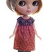 Beanie baby 2 - three piece outfit - dress, jeans and beanie hat for Blythe