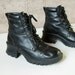 goth 90s twin peaks grunge COMBAT boots womens size 7 PLATFORM chunky heel shoes