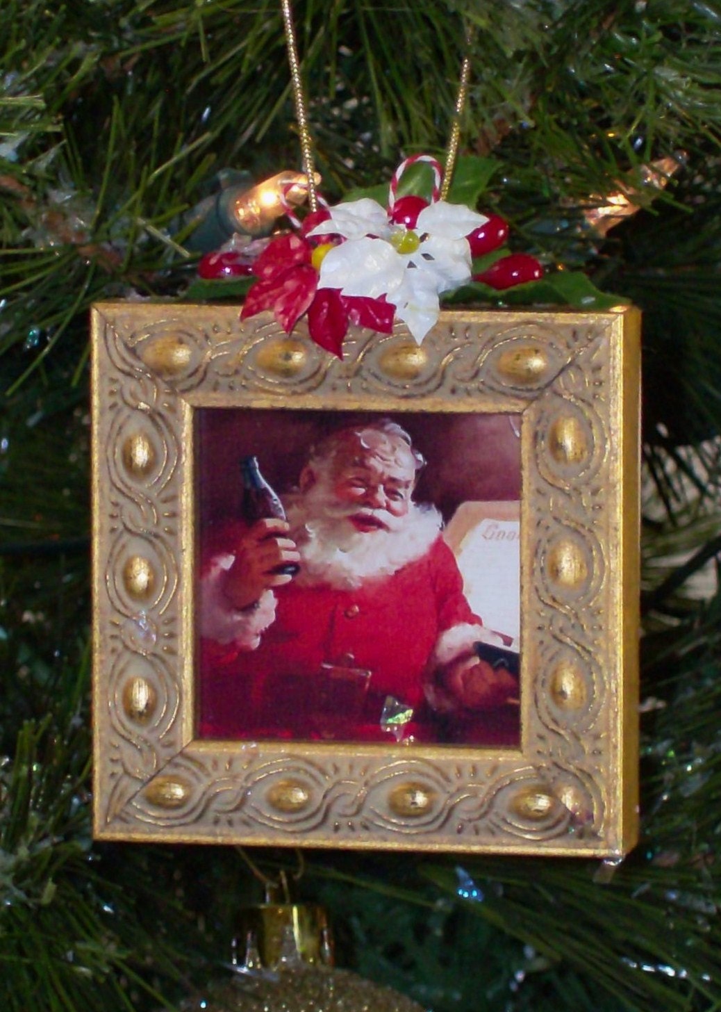 Picture Frame Christmas Tree Ornament B by ACutAboveMemoryBoxes