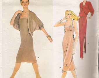 1980s Maxi Dress Patterns Bolero Jacket Patterns Vogue 2328 American ...