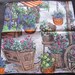 Beautiful Garden Scene Cotton Hankie