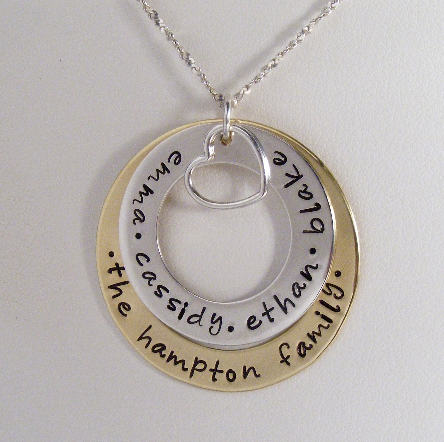 Personalized Family Necklace Family Name Jewelry