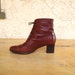 GoRGeoUS vintage BRoWN LeATHeR BALLY ANKLE BOOTS 5.5