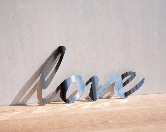 Word Sign Love Love Mirror Decal Mirror Word Sign Wall