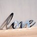 Mirror Love Word Sign, Wall Decor, typography, handwriting, signage