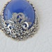 blue summer accessories blue agate silver pendant jewelry making materials