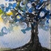 Moon Tree watercolor ACEO - Art Card Editions and Originals