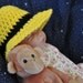 Curious Monkey Brimmed Hat Crochet Baby Hat Pattern (390)