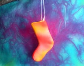 Ornament Stocking Unique Hand Piped Royal Icing Hand Made Airbrush Painted Fun Christmas Gifts Secret Santa Holiday Decoration Made To Order