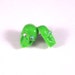 Bling Green Skull Stud Earrings with Crystal Eyes