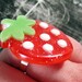 Rockabilly Red Strawberry Glitter Statement Ring