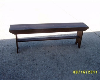 wooden bench, narrow recycled hallway, mudroom stool,tv stand, end of the bed bench 60" salvaged reclaimed